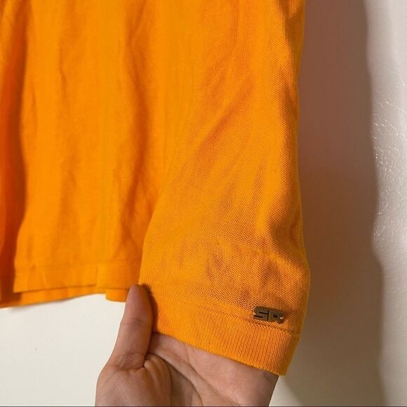 Sonia Rykiel Orange Yellow Sleeve Sweater top - Picture 3 of 4